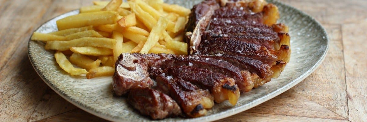 Entrecot con patatas